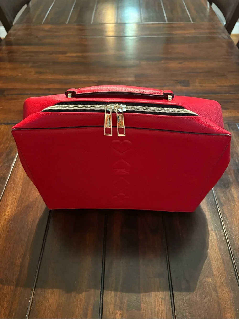 Estee Lauder Poker Card Cosmetic Bag Faux LeatherTRAIN CASE